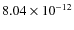 $8.04\times 10^{-12 } $