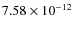 $7.58\times 10^{-12 } $