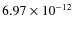 $6.97\times 10^{-12 } $