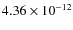 $4.36\times 10^{-12 } $
