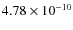 $4.78\times 10^{-10 } $