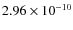 $2.96\times 10^{-10 } $
