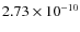 $2.73\times 10^{-10 } $
