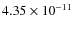 $4.35\times 10^{-11 } $