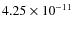 $4.25\times 10^{-11 } $