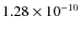 $1.28\times 10^{-10 } $