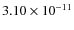 $3.10\times 10^{-11 } $