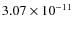 $3.07\times 10^{-11 } $