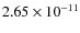 $2.65\times 10^{-11 } $
