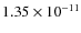 $1.35\times 10^{-11 } $