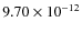 $9.70\times 10^{-12 } $