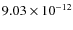 $9.03\times 10^{-12 } $