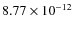 $8.77\times 10^{-12 } $