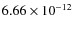 $6.66\times 10^{-12 } $