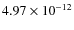 $4.97\times 10^{-12 } $