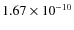 $1.67\times 10^{-10 } $
