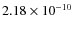 $2.18\times 10^{-10 } $