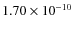 $1.70\times 10^{-10 } $