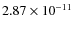 $2.87\times 10^{-11 } $