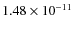$1.48\times 10^{-11 } $