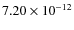 $7.20\times 10^{-12 } $