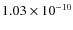 $1.03\times 10^{-10}$