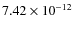 $7.42\times 10^{-12 } $