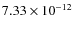 $7.33\times 10^{-12 } $