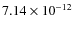 $7.14\times 10^{-12 } $