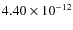 $4.40\times 10^{-12 } $