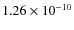 $1.26\times 10^{-10 } $