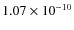 $1.07\times 10^{-10 } $