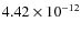 $4.42\times 10^{-12 } $