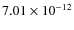 $7.01\times 10^{-12 } $