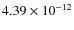 $4.39\times 10^{-12 } $