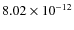 $8.02\times 10^{-12 } $