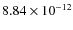 $8.84\times 10^{-12 } $