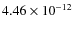 $4.46\times 10^{-12 } $