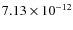 $7.13\times 10^{-12 } $