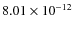 $8.01\times 10^{-12 } $