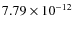$7.79\times 10^{-12 } $