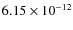 $6.15\times 10^{-12 } $