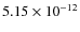 $5.15\times 10^{-12 } $