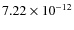 $7.22\times 10^{-12}$