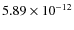 $5.89\times 10^{-12}$