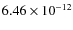 $6.46\times 10^{-12}$