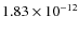 $1.83\times 10^{-12}$