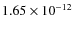 $1.65\times 10^{-12}$