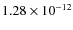 $1.28\times 10^{-12}$