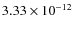 $3.33\times 10^{-12}$